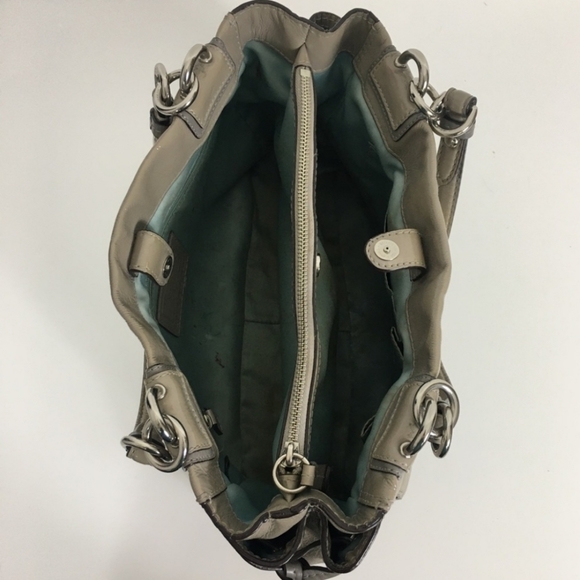 Authentic Coach Gray Patent Leather Purse Bag - Picture 6 of 8